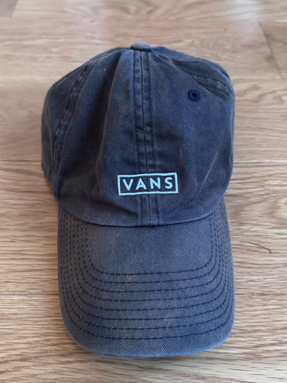 Vans Black Washed Logo Baseball Cap